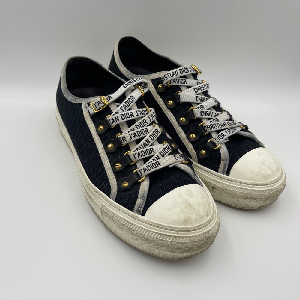 Dior Walk-N Dior Sneaker in Black Canvas women’s shoe size 38